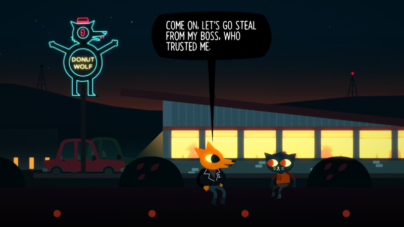 Screenshot: Night In The Woods/Infinite Fal